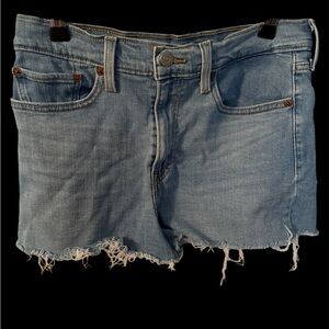 Levi's Light Blue Jean Shorts